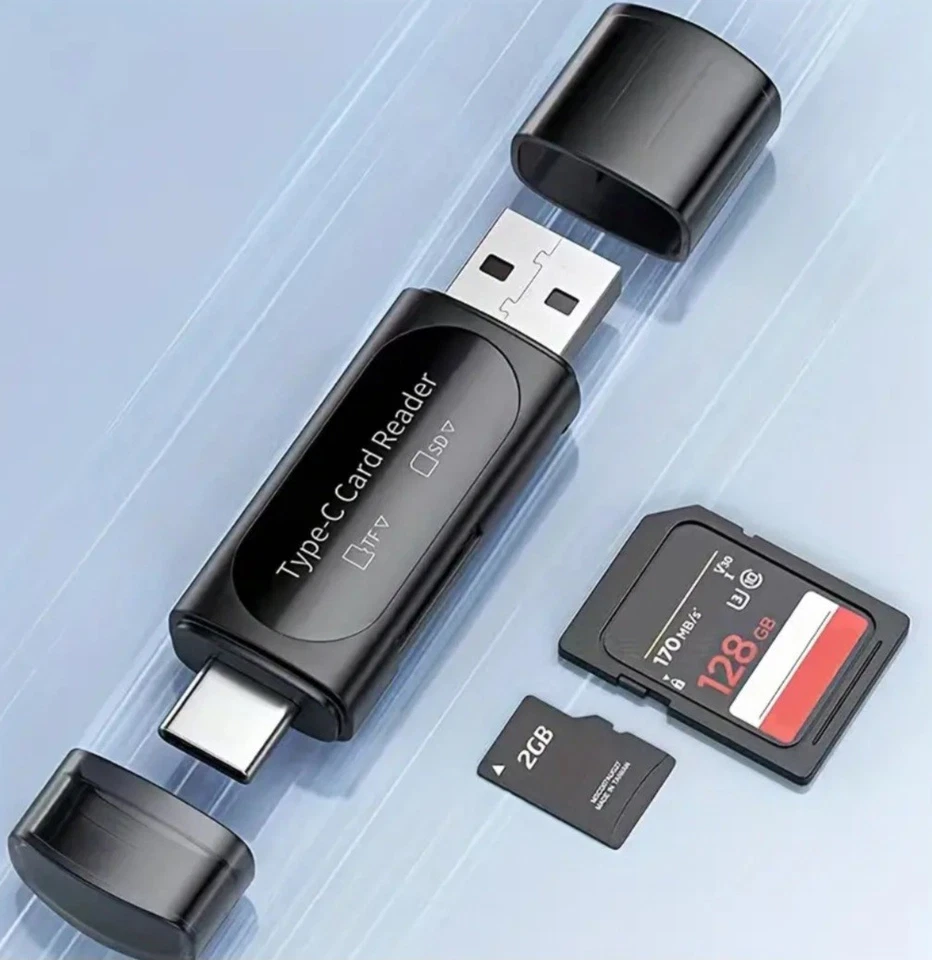 SD/Micro SD Card Reader Micro USB SD Card Adapter and USB to SD Memory Card Read - Image 1 of 4