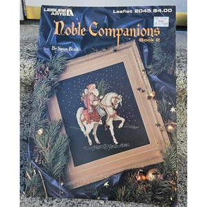 Leisure Arts Cross Stitch Pattern Leaflets Noble Companions Book 2 Christmas - Picture 1 of 2
