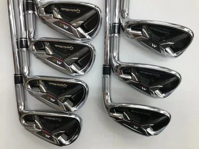 TaylorMade M2 Iron Set 5-9,Pw,Aw 7pc Flex Stiff REAX 90 Steel - Image 1 of 4