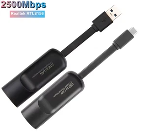 Adattatore TYPE C Ethernet 2,5 Gbps (RTL8156) Plug & Play Usb-c Type-c - Imagen 1 de 1