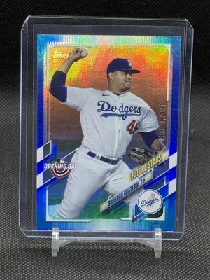 2021  Topps Opening Day #147 Brusdar Graterol Dodgers Blue Foil /2021 - Image 1 of 2