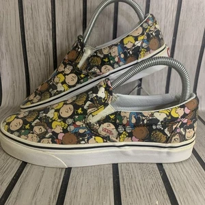 Vans X Peanuts Snoopy Sneaker UK Größe 4,5 Charlie Brown AOP seltene Slipper - Bild 1 von 18