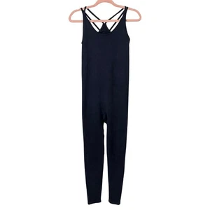 Fabletics Jumpsuit Womens Small Gray Seamless Ribbed Gym Workout Activewear - Picture 1 of 7