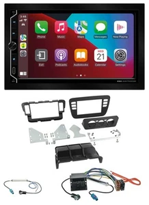 ESX 2DIN DAB USB MP3 Bluetooth Autoradio für Skoda CitiGo Seat Mii 11-16 schwarz - Bild 1 von 10