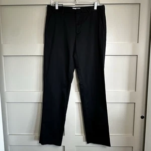 Calvin Klein Pantalone Nero Pantalone Slim Fit 32x32 100% Cotone Pantaloni - Foto 1 di 8