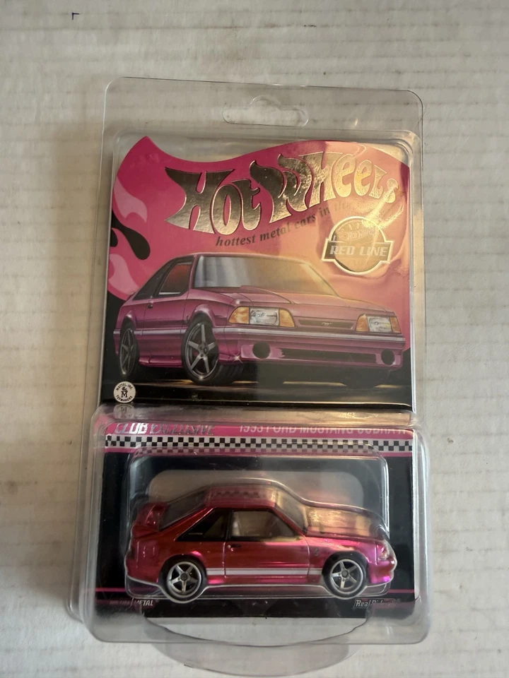 Ford Mustang Cobra R 1993 rosa Hot Wheels RLC Foto 1 de 1