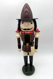 "Soldado de madera alemán de 20"" Cascanueces RDA Erzgebirge original experto de colección - leer" - Imagen 1 de 8