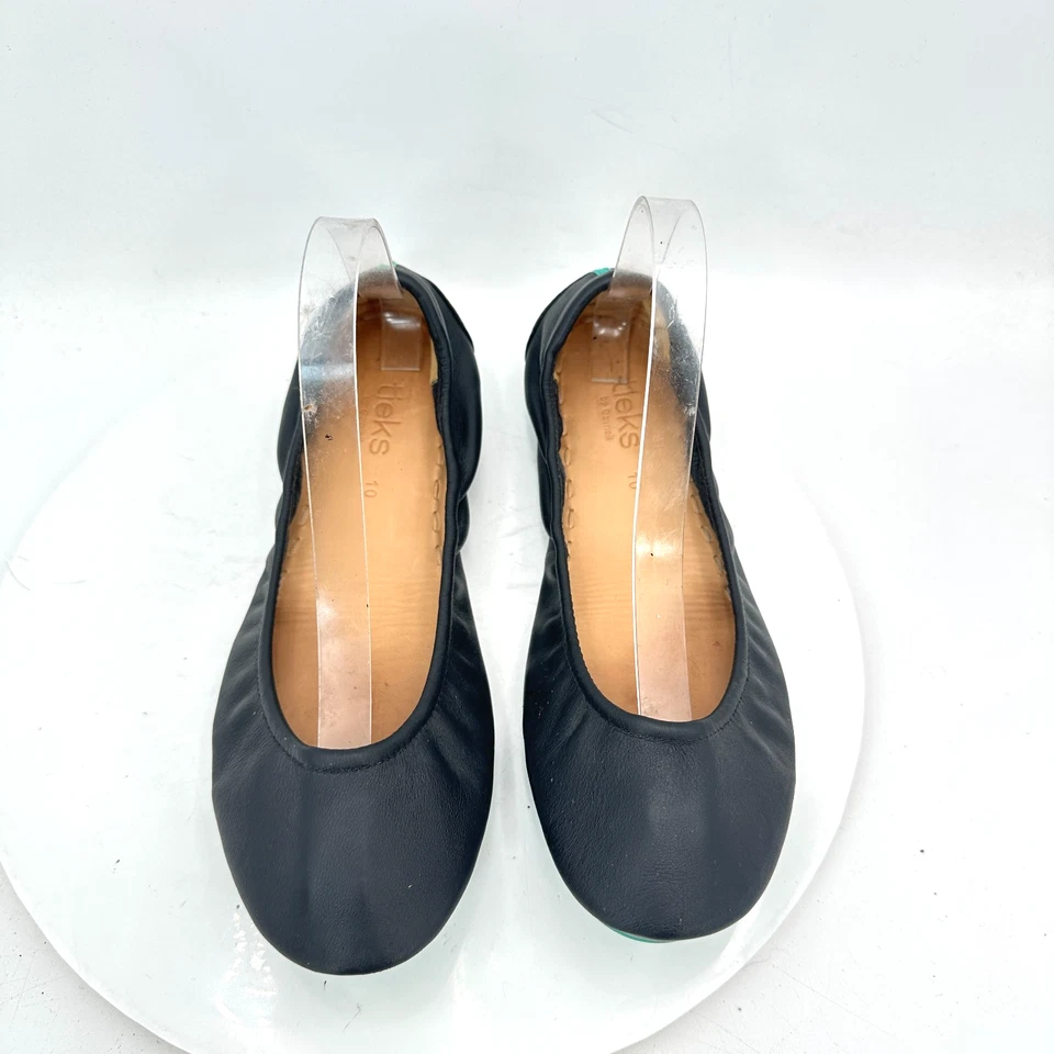 Zapatos planos de ballet Tieks By Gavrieli para mujer talla 10 de cuero negro verde azulado sin cordones Foto 1 de 4