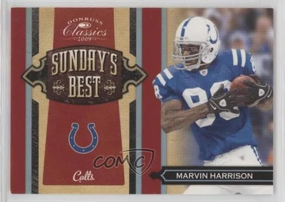2009 Donruss Classics Sunday's Best Platinum /25 Marvin Harrison #28 HOF - Image 1 of 2