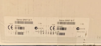 Crestron Saros SR8T-B-T 8” Superficie de 2 vías Mnt interior/exterior Spkr, par negro  Foto 1 de 2