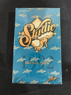 Leaf Studio 1992 béisbol sellado de fábrica hobby caja de cera sellada 48 paquetes insertos hereditarios Foto 1 de 4