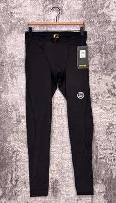 New Skins Series 3 Long Tights Large Mens Travel Recovery Black - Image 1 of 4