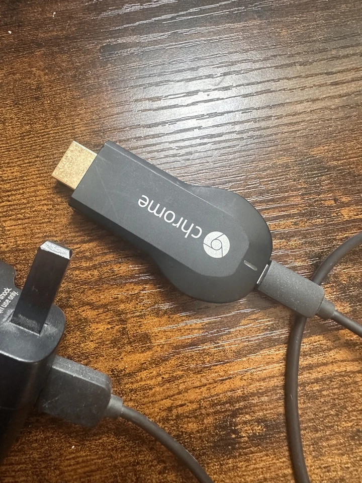 Black Google Chromecast 1st Generation + Power Supply - Image 1 of 2