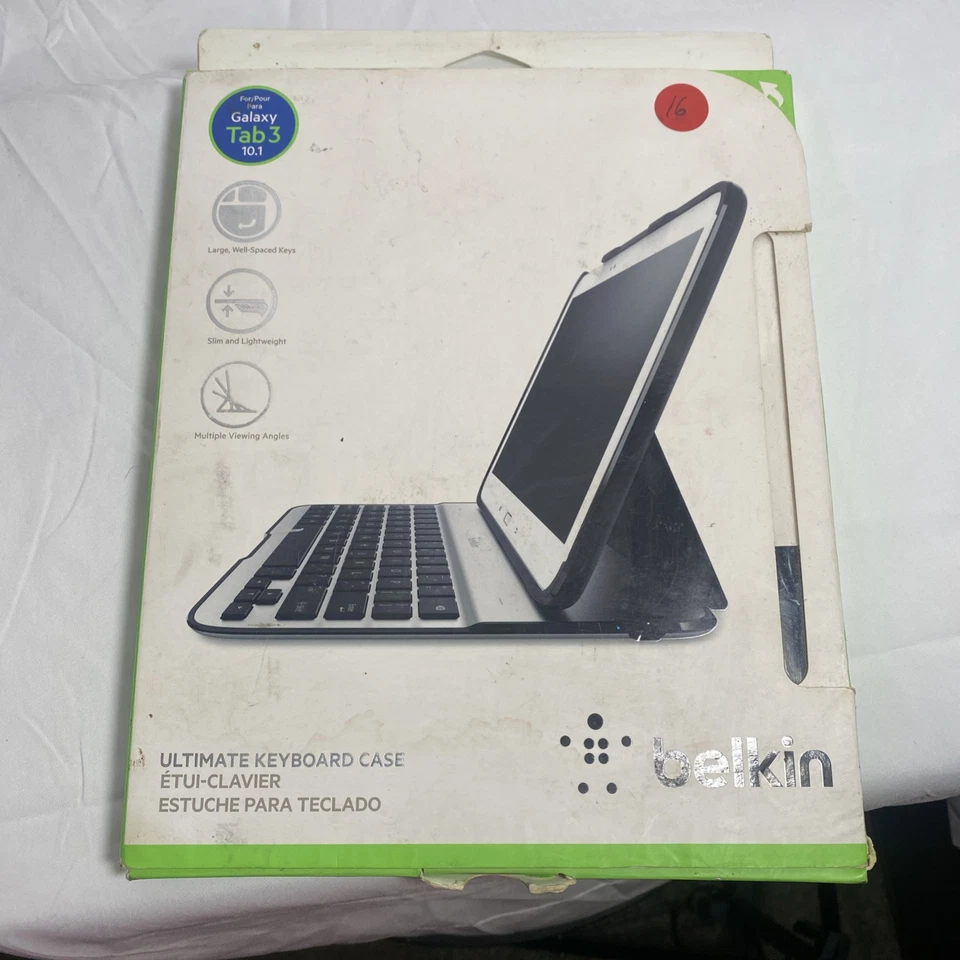 Belkin Case for Galaxy Tab 3 10.1 Folio Keyboard Bluetooth Ultimate  - Image 1 of 3
