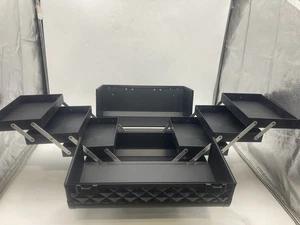 BEAUTY KOSMETIK SCHMINKKOFFER ZUG AUSZIEHBARE SCHALEN MAGNIFIQ MAKEUP - SCHWARZ - Bild 1 von 5