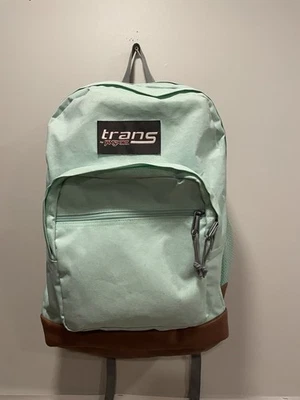 Mochila Trans by Jansport Funda para Laptop Bolso Escolar Aqua Imitación Cuero Ajustable Foto 1 de 4