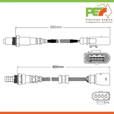 2 x новый * OEM * Pre-Cat и Post-Cat датчики кислорода для Audi RS4 B8 4.2L - Изображение 1 из 4