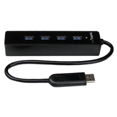 Startech.Com Hub USB 3.0 Black 4 porte ST4300PBU3 - Immagine 1 di 4