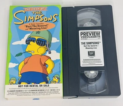 Best of The Simpsons Vol 2 Bart the General Moaning Lisa Preview VHS Screener - Image 1 of 4