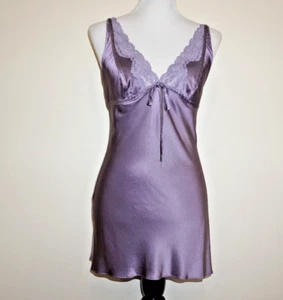 VICTORIA'S SECRET SILK LINGERIE LAVENDER SZ.S NEW - Picture 1 of 5