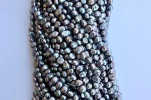 1x Strange 8-9mm perlas cultivadas perlas de agua dulce joyería collar barroco - Imagen 1 de 1