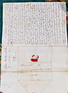 LETTRE DE 1690 avec adresse et marque postale   sujet hausse des prix - Picture 1 of 5