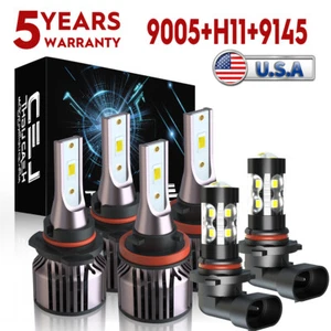 For Subaru Impreza 2008-2014 6000K LED Headlight Bulbs High Low Beam Fog Light - Picture 1 of 21