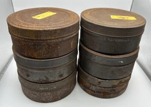 Menge 6 Vintage Eastman Kodak Company 35mm Film Kanister Blechdose 3,75" Metall - Bild 1 von 7