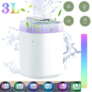 3L Ultrasonic Humidifiers For Bedroom Large Room Office Cool Mist Air Humidifier - Picture 1 of 19