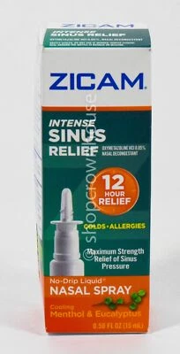 Zicam ALIVIO SINUSAL INTENSO 0,5 oz líquido sin goteo AEROSOL NASAL nuevo en caja 08/2026 Foto 1 de 2