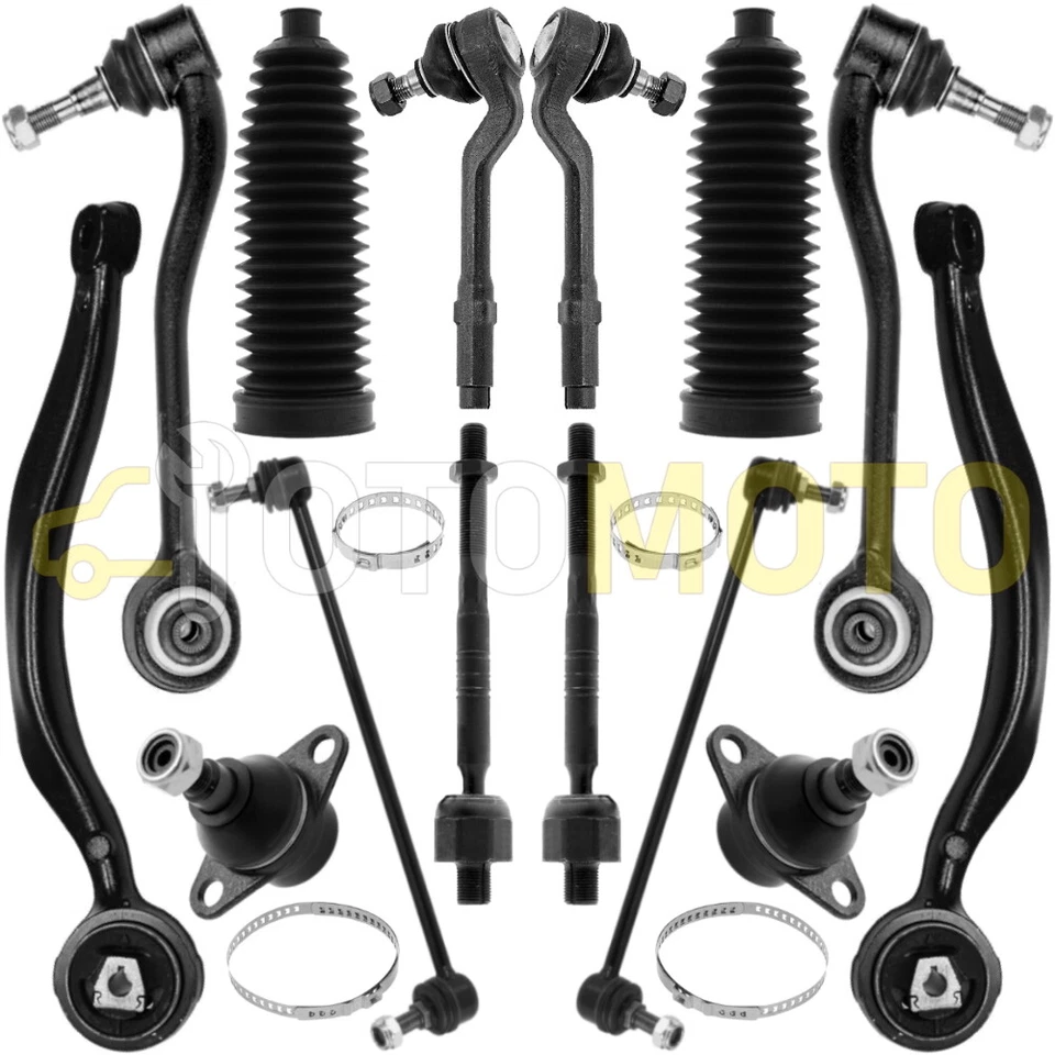 BMW X5 E53 TRIANGLE BRAS SUSPENSION ROTULES BIELLETTES DIRECTION SOUFFLET 14 PCS - Imagen 1 de 1
