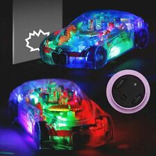 Zabawki dla dzieci dla chłopców Cool Transparent Car LED Light Music Fun Birthday
