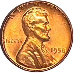 1958 P Lincoln Wheat Cent Penny Red Gem Choice BU #539 “JG Coins” - Picture 1 of 5