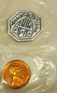 1961 LINCOLN CENT FROM 1961 U.S. MINT SILVER PROOF SET. GREAT EYE APPEAL. RED! - Picture 1 of 2