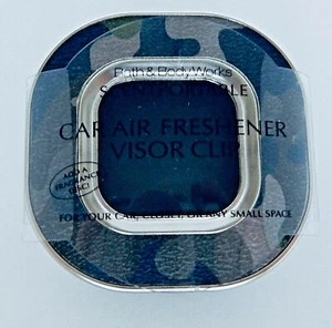 BATH & BODY WORKS SCENTPORTABLE CAMO COLORED CAR AIR FRESHENER VISOR CLIP NEW! - Picture 1 of 2