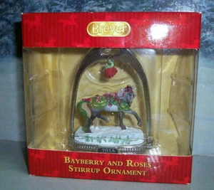 Breyer 700314 Ornamento Staffa Cavallo Vacanze Bayberry and Roses - Nuovo con scatola - Foto 1 di 1