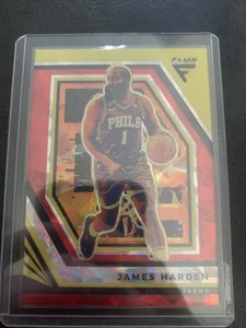 2022-23 Panini Flux NBA James Harden Red Cracked IcePrizm Philadelphia 76ers #14
