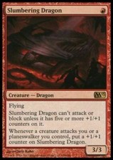 1x SLUMBERING DRAGON - M13 - MTG - NM - Magic the Gathering