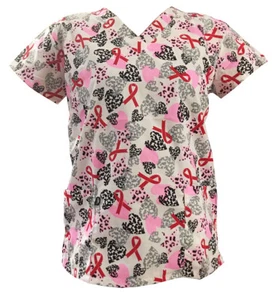 Women's Fashion Medical Nursing Scrub Tops Part3 - Picture 1 of 30
