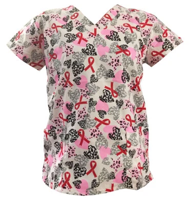 Women's Fashion Medical Nursing Scrub Tops Part3 - Image 1 of 2