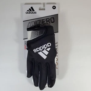 Adidas Adizero 11 Men's Football Gloves GripTack Size M Medium - Black/White - Picture 1 of 3
