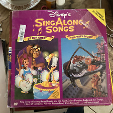 Disney's Sing Along Songs Be Our Guest Fun With Music Laserdisc LD Oliver & Co