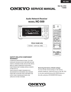Service Manual Guide for Onkyo NC-500 - Picture 1 of 1