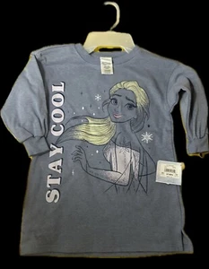 Girls Disney Frozen Elsa Sweatshirt Size 4T - Picture 1 of 2