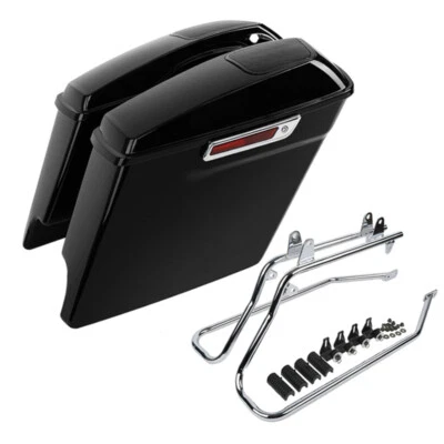 5" Stretched Saddle Bags Conversion Brackets Fit For Harley Softail Deluxe 84-17 - Image 1 of 4