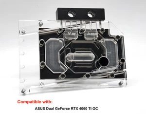 Granzon GPU Water Block For ASUS Dual GeForce RTX 4060 Ti OC N-AS4060TIDUAL-X - Photo 1/12