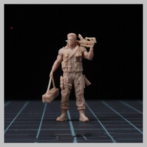 Commando Arnold Schwarzenegger 1/64 Figura Sin Pintar Modelo Juguete Coleccionar Regalo Stoc - Imagen 1 de 3