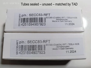 Matched Pair RFT ECC83 CV4004 NOS-Röhren – Ostdeutschland – symmetrisch – getestet TAD - Bild 1 von 3