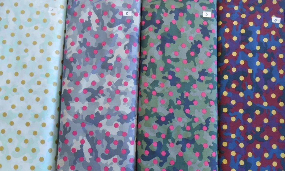 LOT Glamo CAMO All Cotton Fabric DEAR STELLA 10 Yards - Image 1 of 4