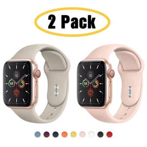 2 CONFEZIONI Cinturino Sport Silicone per Apple Watch 9 8 7 6 5 4 3 SE 40/44/41/45mm - Foto 1 di 41